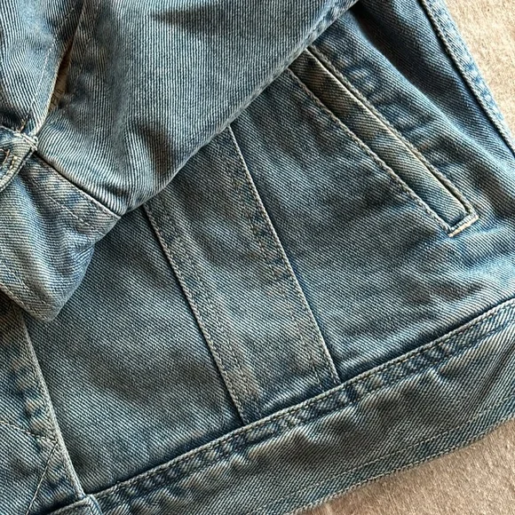 Vintage Denim and Toile Jacket - Picture 6 of 9